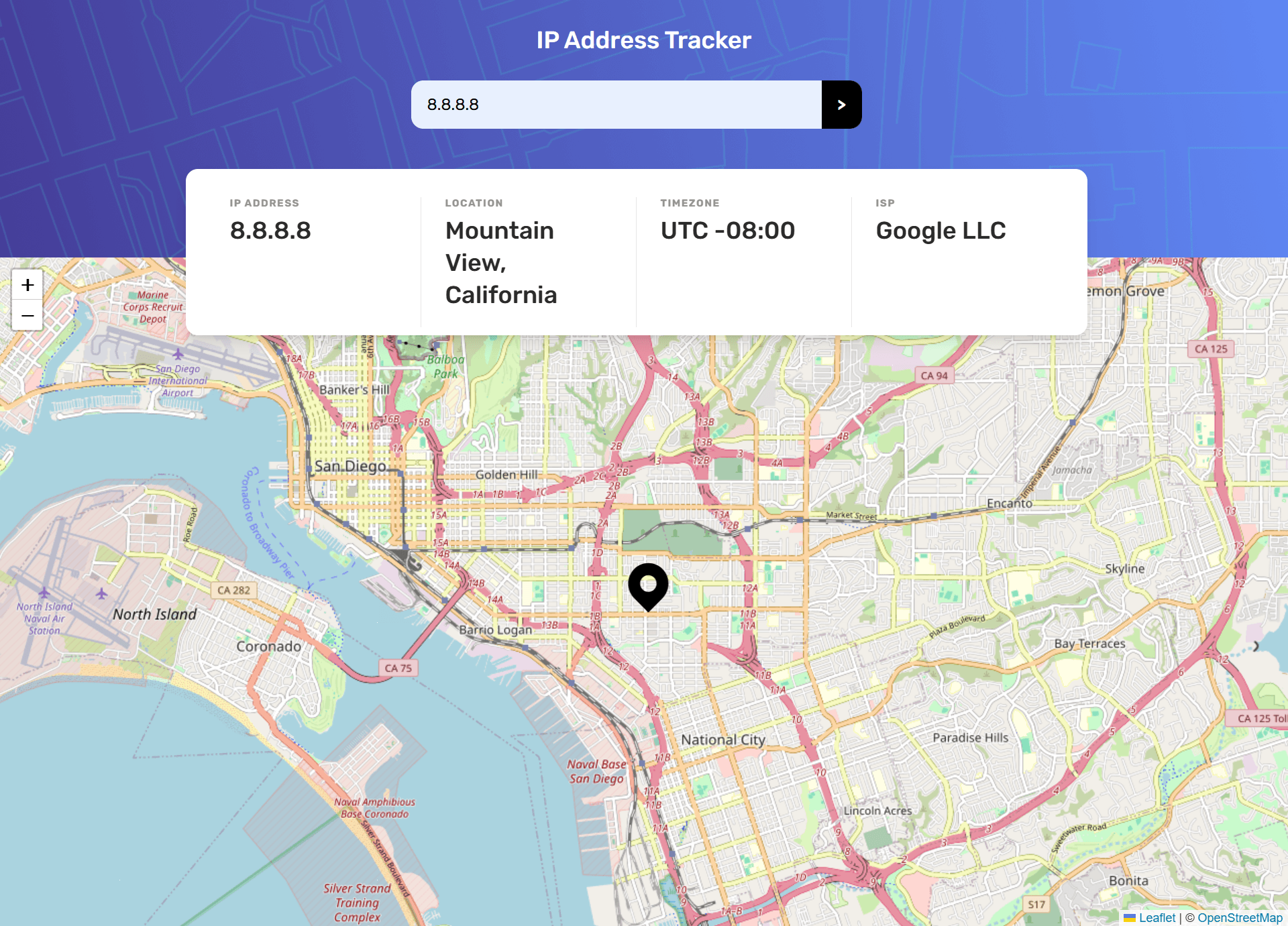 IP Address Tracker