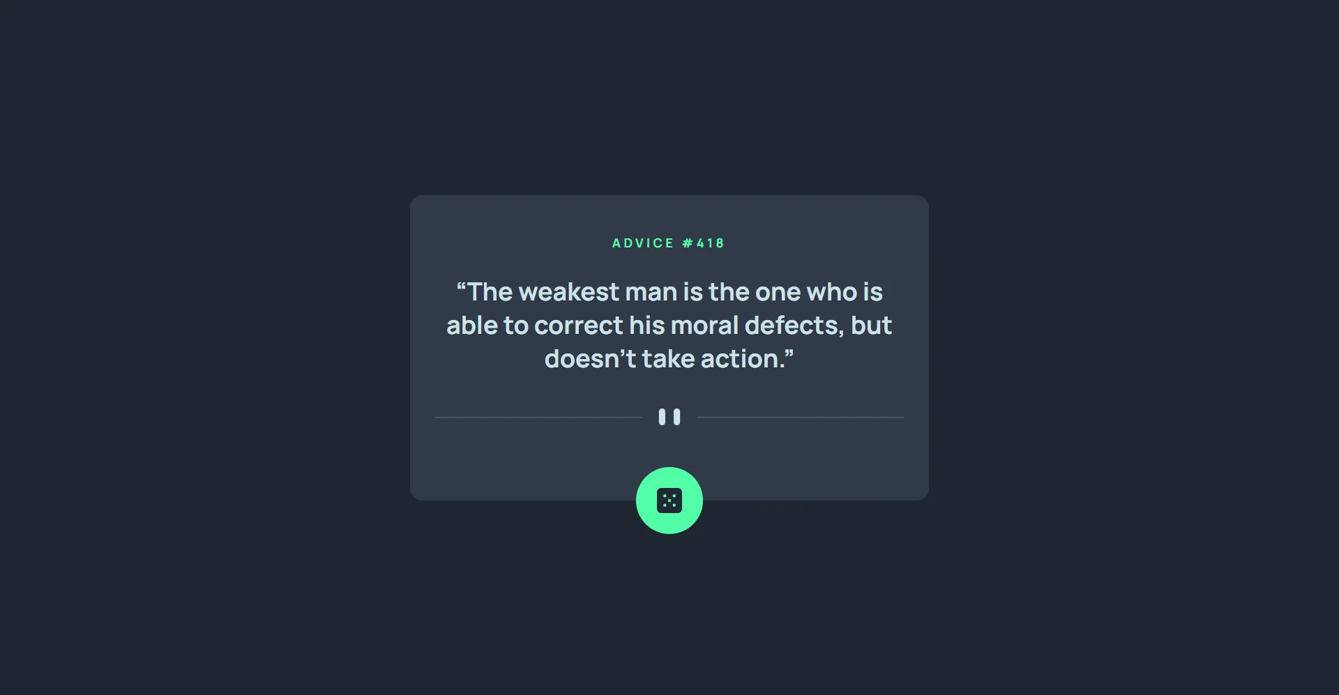 Wisdom Generator